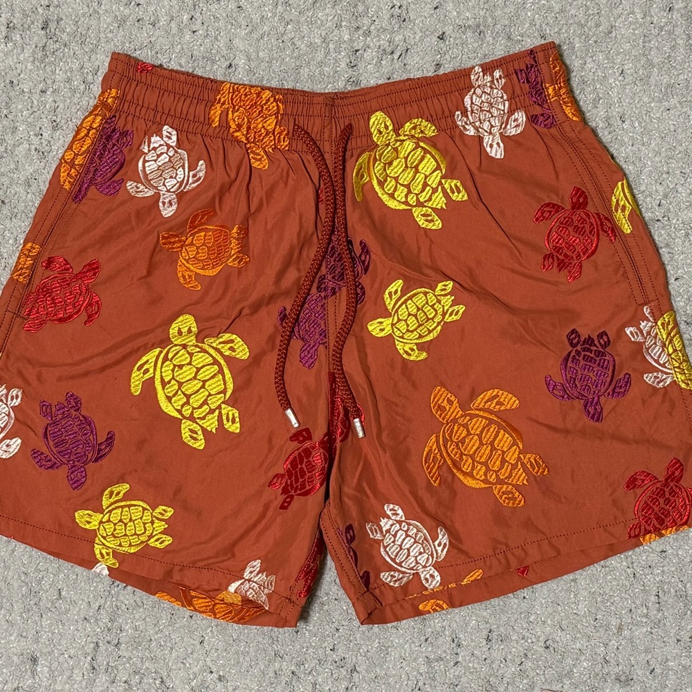 Vilebrequin Ronde Tortues Embroidered Swim Shorts Limited Edition $690, M, NWT - Picture 7 of 13